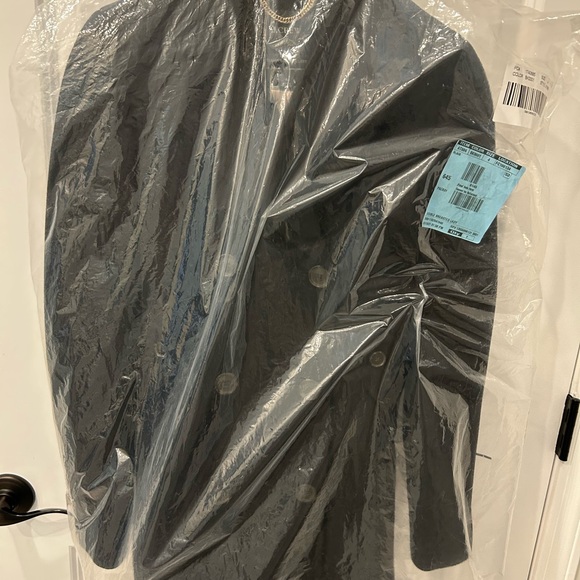 J. Crew Women's Black Double-Breasted long Coat - Picture 3 of 8